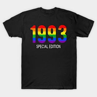 1993 Lgbt Birthday Rainbow Pride Lgbt Gift Equality T-Shirt